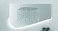 Oglinda baie, Kroner, Corona, cu iluminare led si senzor, 80x3x55 cm