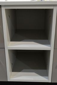 Componenta mobilier baza, Novabagno, Open, 30x50.5x50 cm, gri bej mat, fara usa