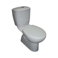 Set vas WC, Jika, evacuare verticala, 36.5x67x78.5 cm + rezervor, armatura si capac WC