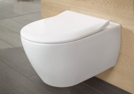 Vas WC suspendat, Villeroy&Boch, Subway 2.0,R1 DirectFlush, cu capac slim, quick release, soft-close, 37x56 cm