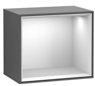 Dulapior cub, Villeroy&Boch, Finion, exterior negru mat, 42x37x27 cm