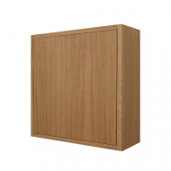 Dulapior tip cub, usa reversibila si polita interior, stejar, L450xA450xH160 cm