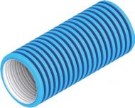 Tubulatura semirigida rotunda ventilatie centralizata 92mm/50M Albastru