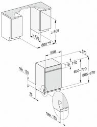Masina de spalat vase semi-integrata Miele G 5210 SCI  BRWS