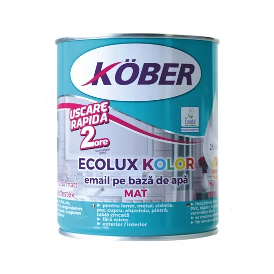 Email Ecolux Kolor Verde Deschis Mat RAL6021 V826021M 0,6L Köber