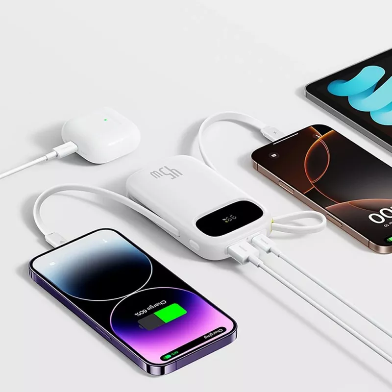 Baterie externa Baseus EnerFill FC31 Qpow 3 20.000 mAh, 45W, cablu USB-C si Lightning incorporat, Negru, [3],https:b2b.eastcom.ro