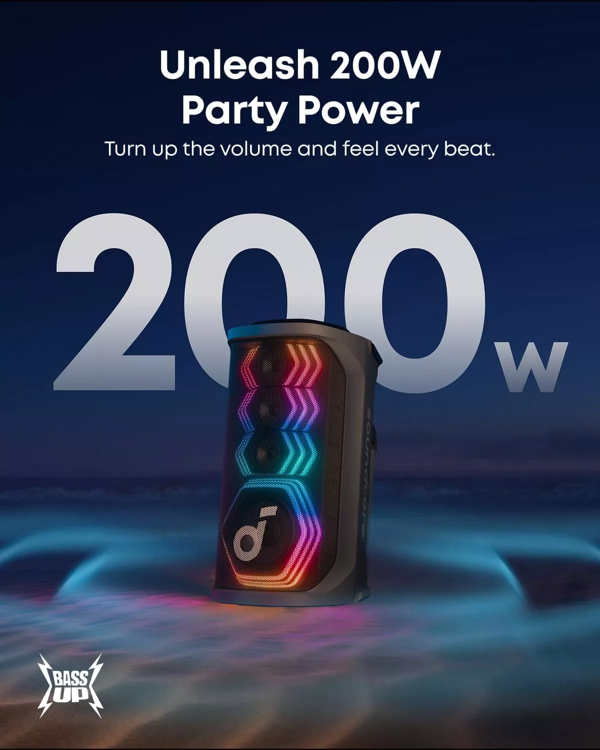 Boxa portabila Anker SoundCore Rave 3S, 200W, Karaoke AI