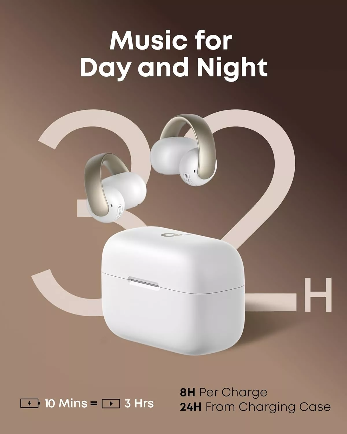 Casti true wireless Soundcore AeroClip Open-Ear Clip-On, 4 M Casti true wireless Soundcore AeroClip Open-Ear Clip-On, 4 M