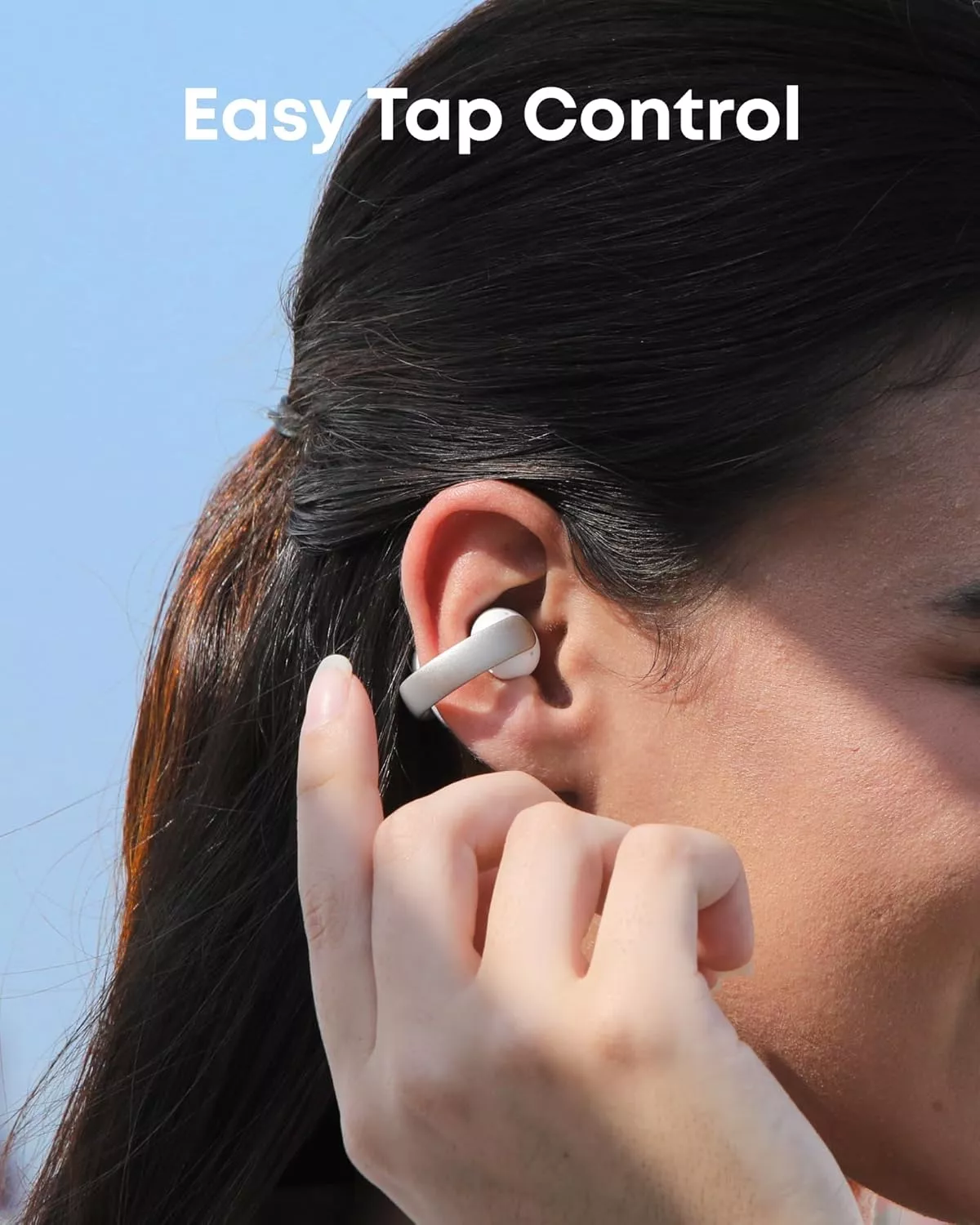 Casti true wireless Soundcore AeroClip Open-Ear Clip-On, 4 M