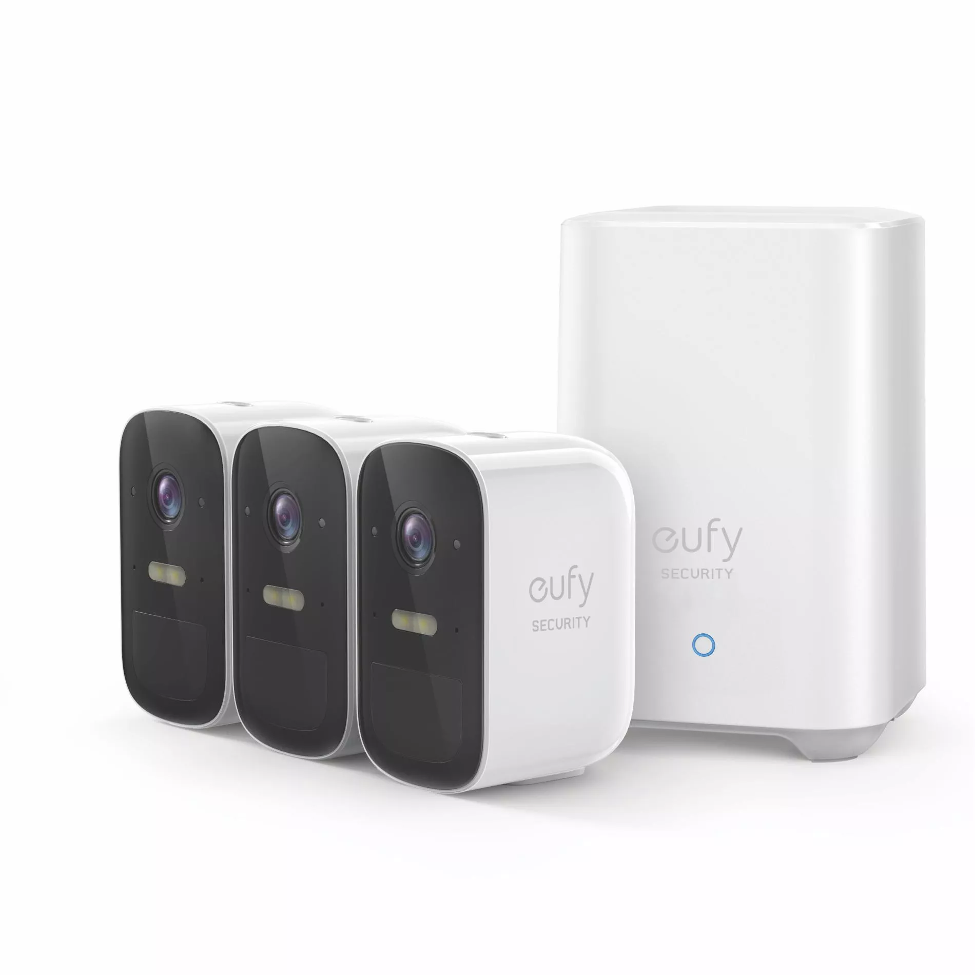 Kit supraveghere video eufyCam 2C Security wireless, HD 1080p, IP67, Nightvision, 3 camere video