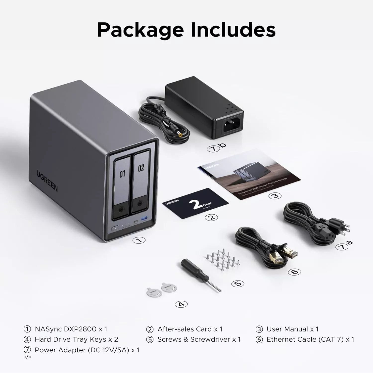 UGREEN NAS DXP2800 – Intel N100, 8GB DDR5, 2-Bay, 4K HDMI