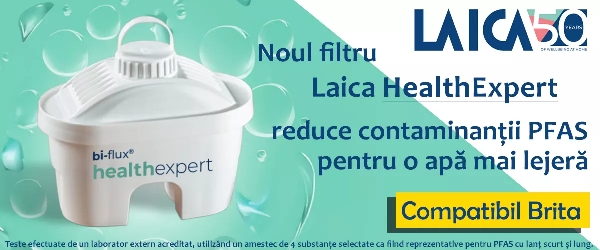 Noul filtru Laica HealthExpert - pentru o apa mai lejera!