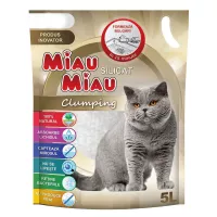 Nisip silicatic pentru pisici Miau Miau Clumping 5 L