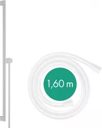 Bara dus Hansgrohe Unica E, 950 mm, universala, suport/furtun, mat, alb, 24405700