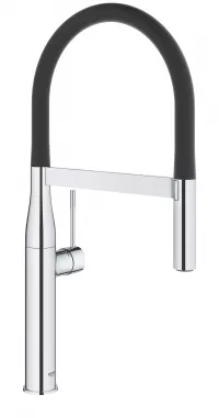Baterie de bucatarie Grohe Essence 30294000, 3/8'', pipa extra-inalta, dus, 2 functii, crom