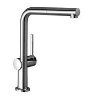 Baterie bucatarie Hansgrohe M54, inalta, tip L, dus extractabil, sBox, crom, 72809000