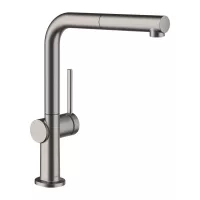 Baterie bucatarie Hansgrohe Talis M54, inalta, tip L, dus, mat, antracit, 72808340