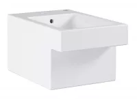 Bideu Grohe Cube Ceramic 3948600H, suspendat, evacuare verticala, preaplin, PureGuard, alb