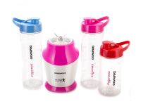 Blender de masa Daewoo DS3503, 350 W, 600 / 400 ml, 3 recipiente, smoothie, fara BPA, control mecanic, alb/roz