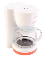 Cafetiera Daewoo DCM900U, 900 W, 1.25 l, filtru permanent, anti-picurare, control mecanic, alb