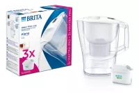 Cana filtrare apa Brita Aluna Cool  Memo, 2.4 l, filtru 150 l, 3 filtre, plastic, alb, 1053054