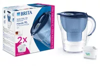 Cana filtrare apa Brita Marell XL Memo, 3.5 l, 150 l, 2 filtre, plastic, albastru, 1052786