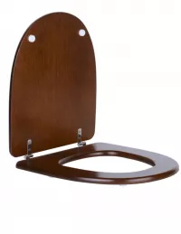 Capac WC Gala Noble, softclose, lemn nuc, maro, 5161101