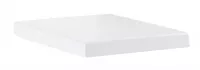 Capac WC Grohe Cube Ceramic 39488000, eliberare rapida, SoftClose, set fixare, Duroplast, alb