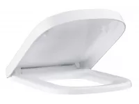 Capac WC Grohe Euro Ceramic 39330000, soft close, incluse set fixare, eliberare rapida, duroplast, alb
