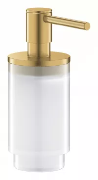 Dozator sapun lichid Grohe Selection, 130 ml, sticla/metal, mat, auriu, 41028GN0