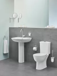 Lavoar Grohe Bau 39420000, 646 x 468 mm, 1 orificiu, montare pe perete, ceramica sanitara, alb