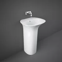 Lavoar Rak Sensation SENFS5500AWHA, 550 x 460 x 900 mm, montare pe podea, preaplin, ceramica sanitara, alb