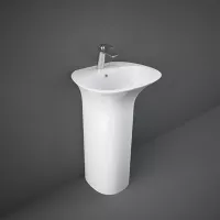 Lavoar Rak Sensation SENFS5501AWHA, 550 x 460 x 900 mm, montare pe podea, preaplin, ceramica sanitara, alb