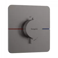 Mixer incastrat Hansgrohe ShowerSelect Comfort, termostat, necesita valva, antracit, 15588340