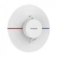 Mixer incastrat Hansgrohe ShowerSelect Comfort, termostat, necesita valva, mat, alb, 15559700