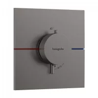 Mixer incastrat Hansgrohe ShowerSelect Comfort, termostat, necesita valva, mat, antracit, 15574340