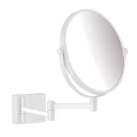 Oglinda cosmetica Grohe AddStoris, pe perete, 188 mm, pivotanta, 3X, mat, alb, 41791700