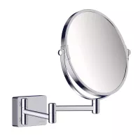 Oglinda cosmetica Hansgrohe AddStoris 41791000, 188 mm, 3X, rotativa, montare pe perete, metal, crom