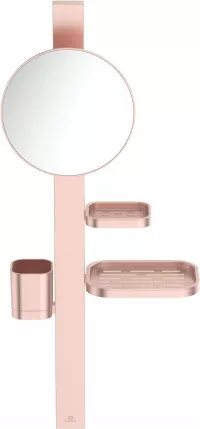 Oglinda cosmetica Ideal Standard Alu+, pe perete, 205 mm, etajera, mat, cupru, BD589RO