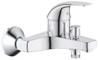 Pachet 3in1 cada Grohe Start Curve, baterie S, set dus, 1 functie, crom, 23768000