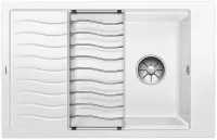 Pachet chiuveta bucatarie Blanco Elon XL, silgranit, pe blat, 780 x 500 mm, baterie inalta, alb, 524848-1ST