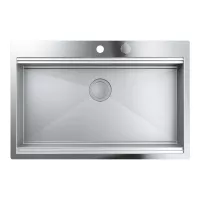 Pachet chiuveta Grohe otel K800 31584SD0, montare in blat, 846 x 560 mm + baterie 31395000, 3/8'', inalta, tip C, dus, crom