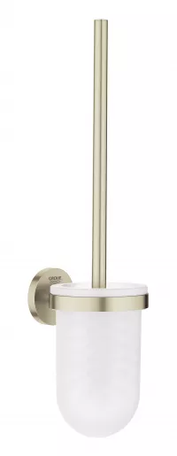 Perie WC Grohe Essentials 40374EN1, suport perie, fixare ascunsa, sticla, metal, mat, nickel