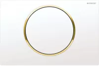 Placa de actionare WC Geberit Sigma01 115.758.KK.5, mono, orizontala, 246 x 164 mm, ABS, lucios, alb/auriu