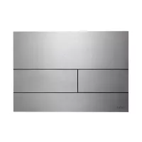 Placa de actionare WC Tece Square 9240830, dubla, orizontala, 220 x 150 mm, metal, mat, crom