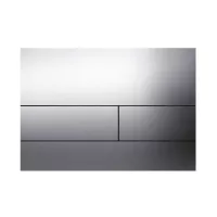 Placa de actionare WC Tece Square 9240831, dubla, orizontala, 220 x 150 mm, metal, lucios, crom