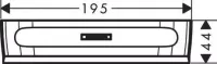 Racleta Hansgrohe WallStoris, 195 mm, ABS, mat, alb, 27916700
