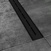 Rigola completa Ravak Runway, incastrata, 850 mm, otel, mat, negru, X01751