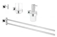 Set Grohe Essentials Master 40847001, 4 piese, fixare ascunsa, crom