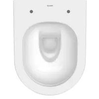 Set vas WC Duravit D-Neo 45870900A1, suspendat, capac SoftClose, Rimless, alb